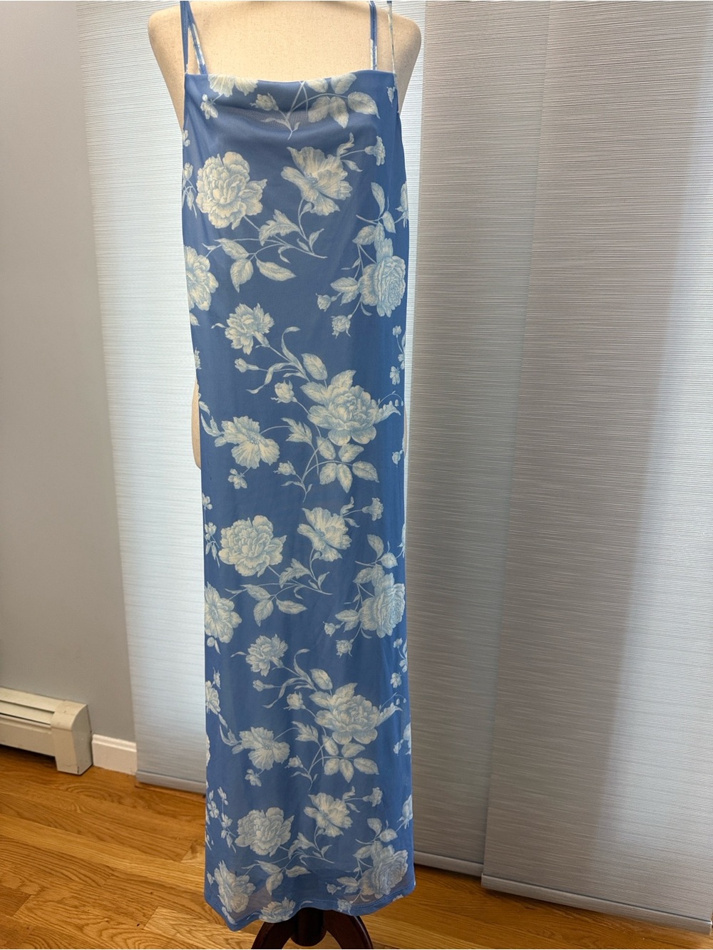Altar’d State blue Floral Maxi Dress XS